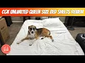 CGK Unlimited Bed Sheets Review Very Cool and fit Great has Top Bottom Tag on Sheets