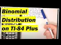 Binomial Distribution on TI-84 Plus