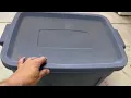 Rubbermaid Roughneck 18 Gallon Storage Totes Durable Stackable Storage Containers Review