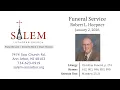 Funeral of Pastor Robert Hoepner - January 2 2026
