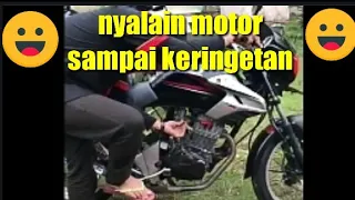 Download Vidio lucu || nyalain motor sampai kakinya lecet dan keringetan MP3