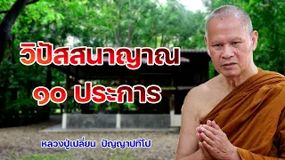 วิปัสสนาญาณ ๑๐ ประการ หลวงปู่เปลี่ยน ปัญญาปทีโป