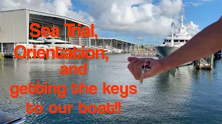 First Time Sailing On Our New Cat – Sea Trial, Orientation & Getting The Keys After 21 Months [Ep.4]