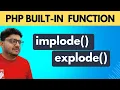 Exploring PHP s Implode and Explode Methods in hindi Sadiq Sir