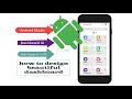 Android Studio - Dashboard Interface Design of your Phone