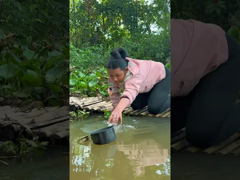 Survival Skills: The Pot Slipped Out of My Hand… How Did I Get It Back? 😱 #outdoors #lifehacks