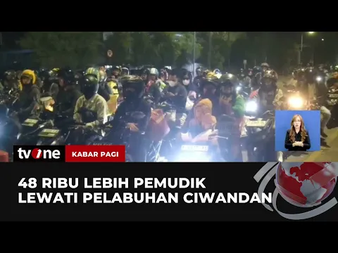 Puluhan Ribu Pemudik Roda Dua Penuhi Pelabuhan Ciwandan