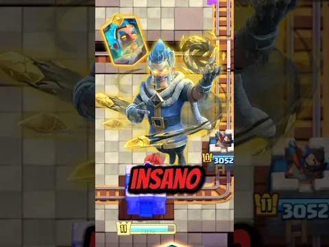 EL MAGO DE HIELO HÉROE es MUY INSANO 😰 #clashroyale