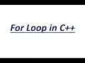 Lecture For Loop Working For Loop How to use for Loop in C Examples for Loop in Dev C