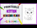 Free Printable Kitten Coloring Pages