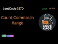 LeetCode 3870 Count Commas in Range Java Hindi