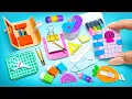 Tiny Treasures Galore - DIY 15 Miniature School Supplies Magic
