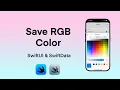 Save and Persist Colors in SwiftUI with SwiftData Color Picker and RGB Storage Tutorial