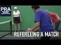 Refereeing a Pickleball Match