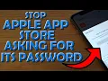 Stop Apple App Store Asking for Password For Free Items