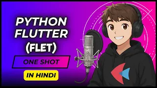 Flet One Shot in Hindi Full Stack App with Python Frontend Backend Python Flutter in Hindi