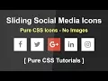 Sliding Social Media Icons - Css3 Hover Effects