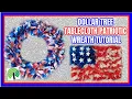 Dollar Tree Patriotic Tablecloth Wreaths Tutorial
