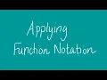 Applying function notation Unit 1 and 2 VCE Maths Methods