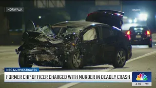 Ex-CHP officer charged with murder in 605 Freeway fiery crash