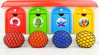 Satisfying Garage ASMR | Making Odfly Relax ASMR Garage Partols Doors from Mixing MakeUp Slime Balls