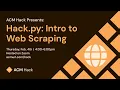 Hack py Web Scraping Winter 2021