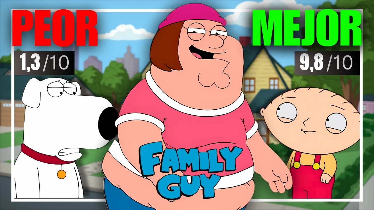 Vi los 3 EPISODIOS MEJOR Y PEOR CALIFICADOS de PADRE DE FAMILIA