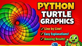 Python Turtle Graphics Build This Colorful Pattern in 5 Minutes