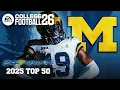 247 Sports Top 50 2025 Recruits in College Football 26