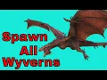 How To Spawn ALL Wyverns in ark xbox one and PS4