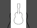 Download Lagu Draw guitar easy way #shorts #guitar