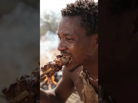🥩 Traditional Hadzabe Meat Preparation