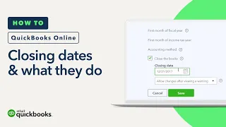 What are Closing Dates How to enter dates password protecting QuickBooks Online Tutorial
