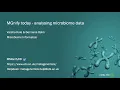 MGnify today analysing microbiome data