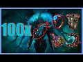 I ran 100 Uber Eater of Worlds Here is what I got
