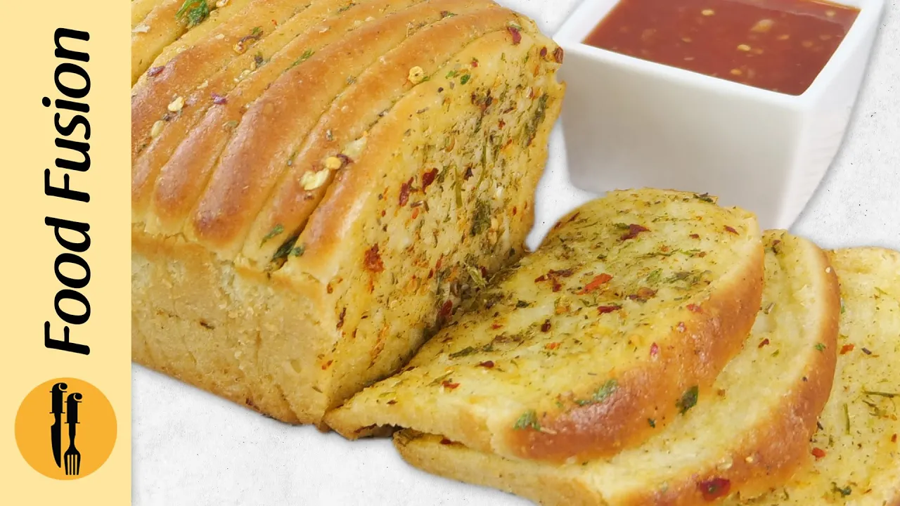 Garlic Herb Pull Apart Bread Recipe by Food Fusion