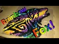 Rainbow Wolf Perler Beads