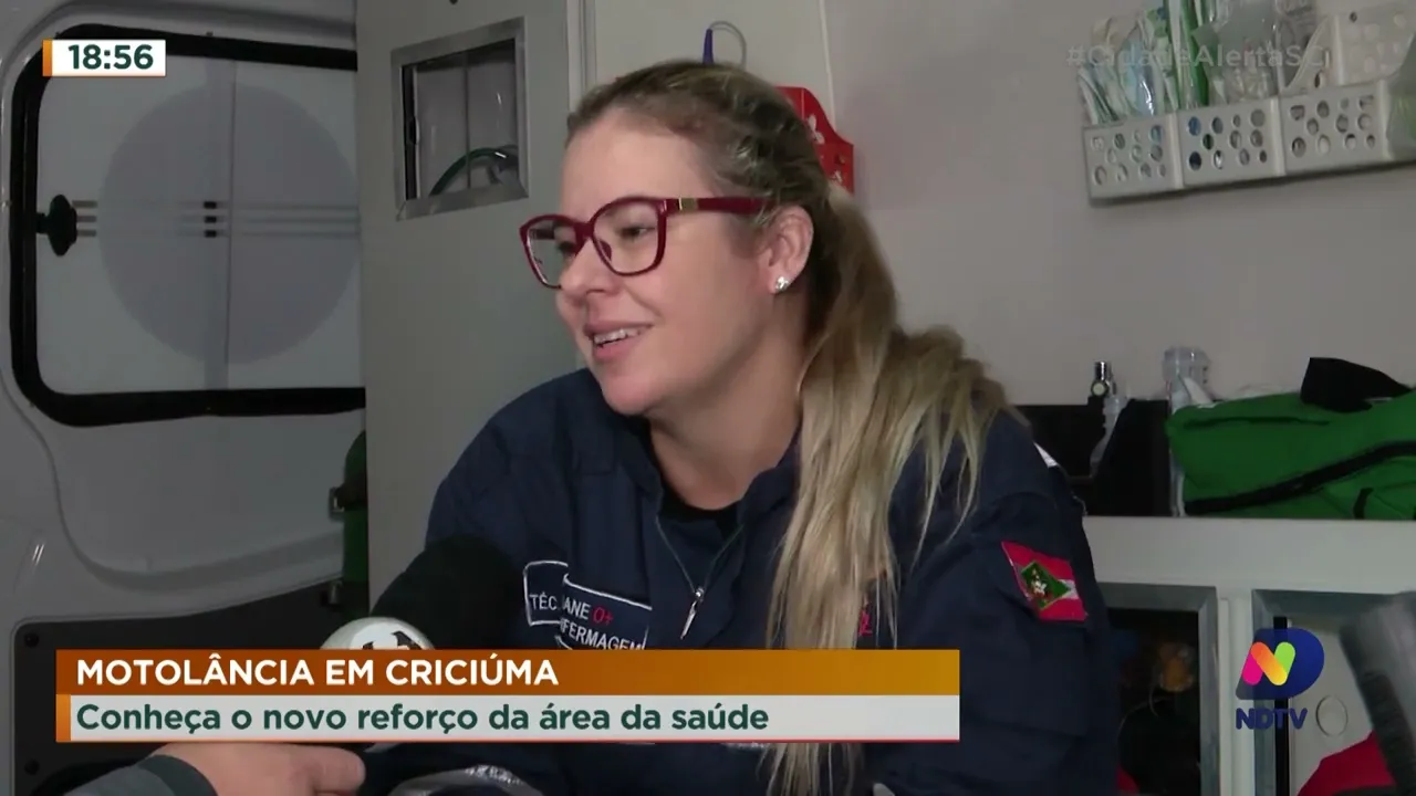 Criciúma ganha motolância para auxiliar atendimentos da área da saúde