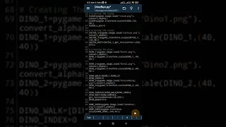 Dino Game Using Python 3 in Android