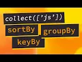 Sorting and grouping data with Collect js