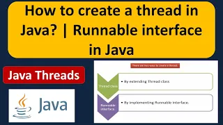 How to create a thread in Java Runnable interface in Java Java Threads