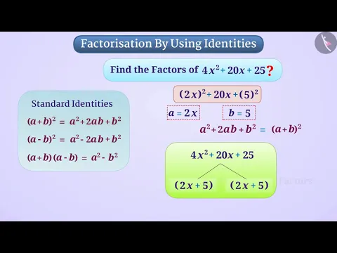Factorisation using identities Part 13 English Class 8 - Mathematics video for Grade 8