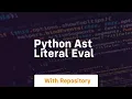 python ast literal eval