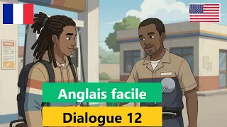 Dialogue - facile - Anglais français- apprendre l'anglais facilement avec iliass | partie 12