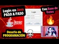Como crear un LOGIN en JAVA DESDE CERO PASO A PASO con Base de Datos Desafio Mensual