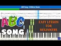 ABC Song Piano Tutorial - EASY Piano Tutorial
