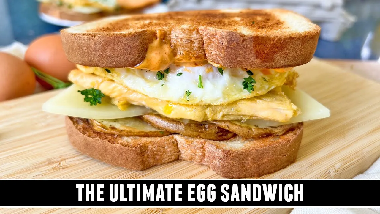 The ULTIMATE Egg Sandwich   With Eggs 2 Ways, Potatoes & Spicy Aioli