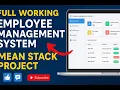 Full Working Employee Management System MEAN Stack Project EMS Software Demo