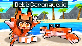 JOGANDO como BEBÊ CARANGUEJO no Minecraft ◂Miika▸