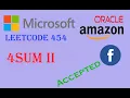 LeetCode 454 4Sum II C Code Simple Solution